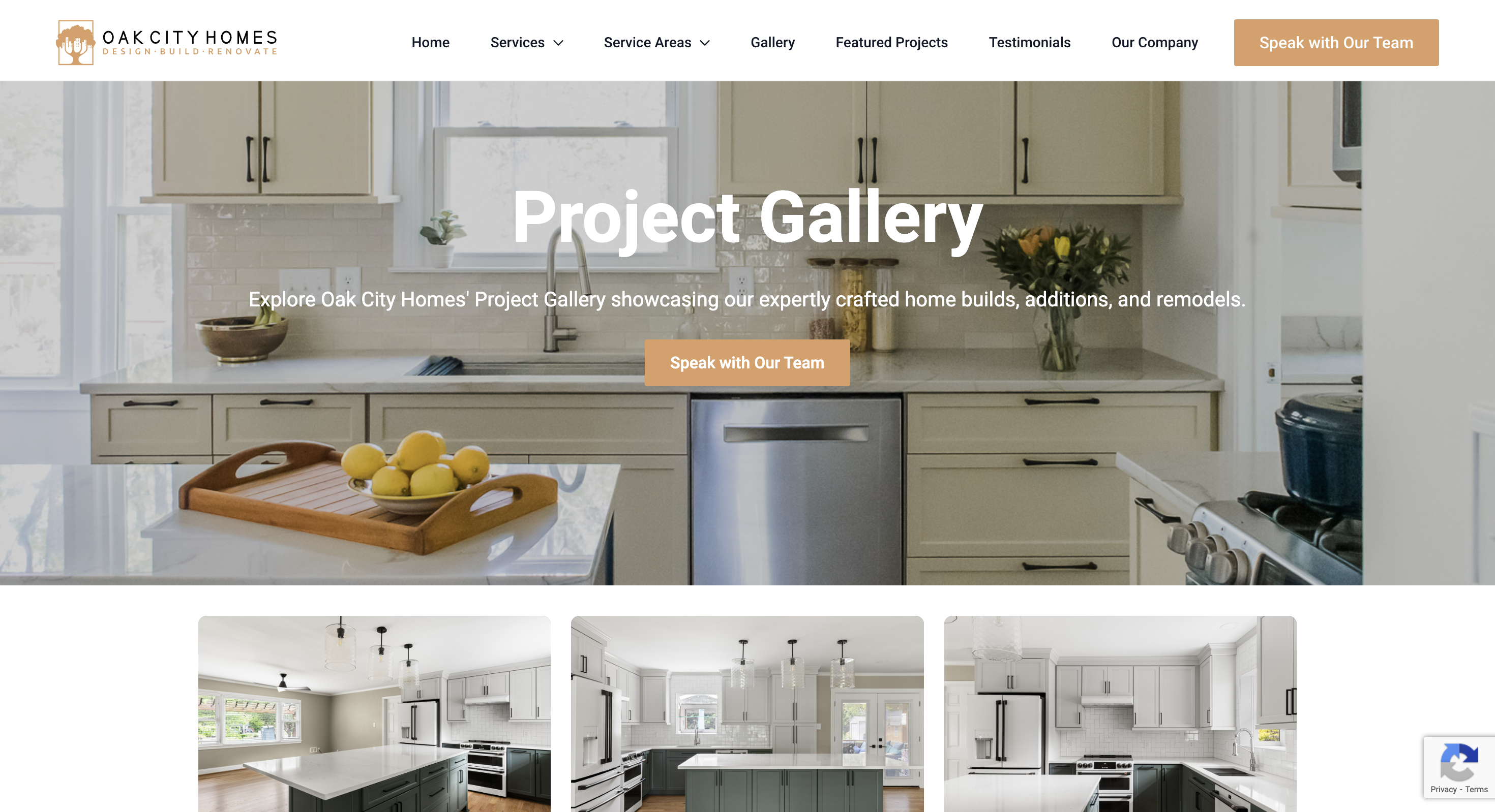 Construction Growth Solutions Sample Website Oak City Homes